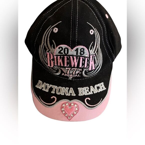 Daytona Beach Bike Week His and Her Baseball Hats 2018 NWOT - Picture 4 of 8